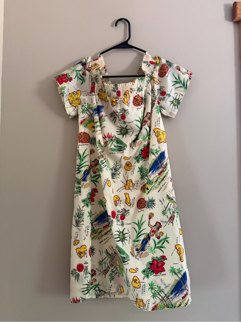 J Crew Off the Shoulder Hawaii Dress